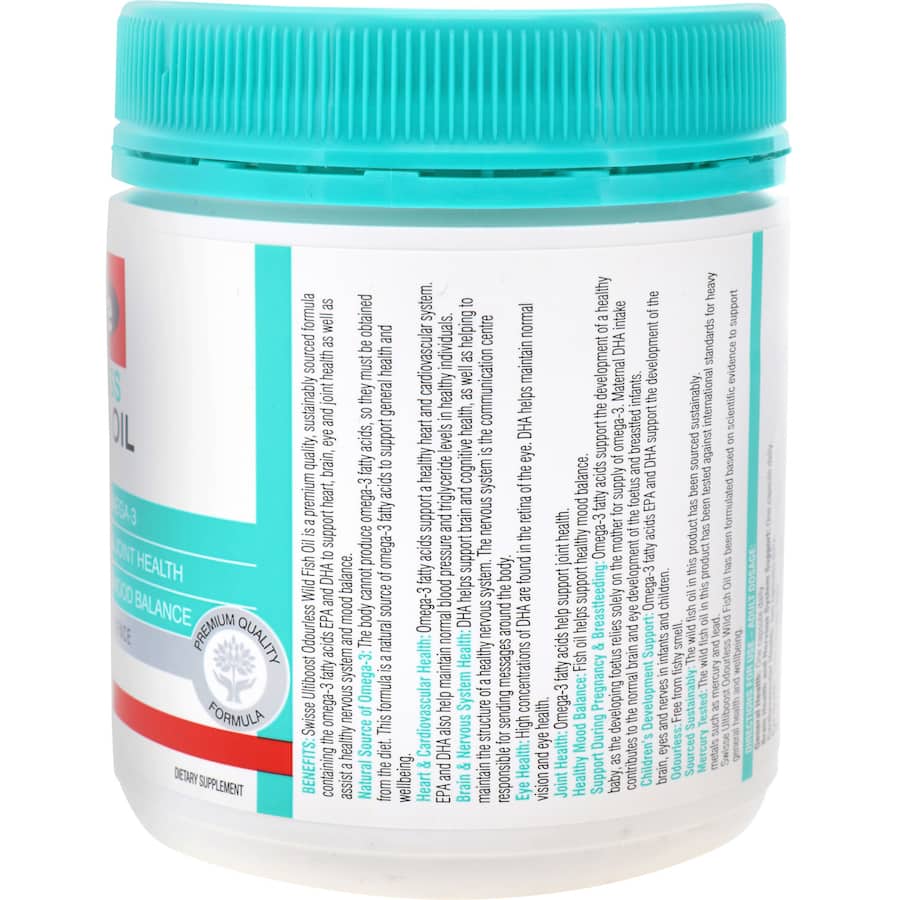 Swisse Ultiboost Fish Oil Wild Odourless 200pack