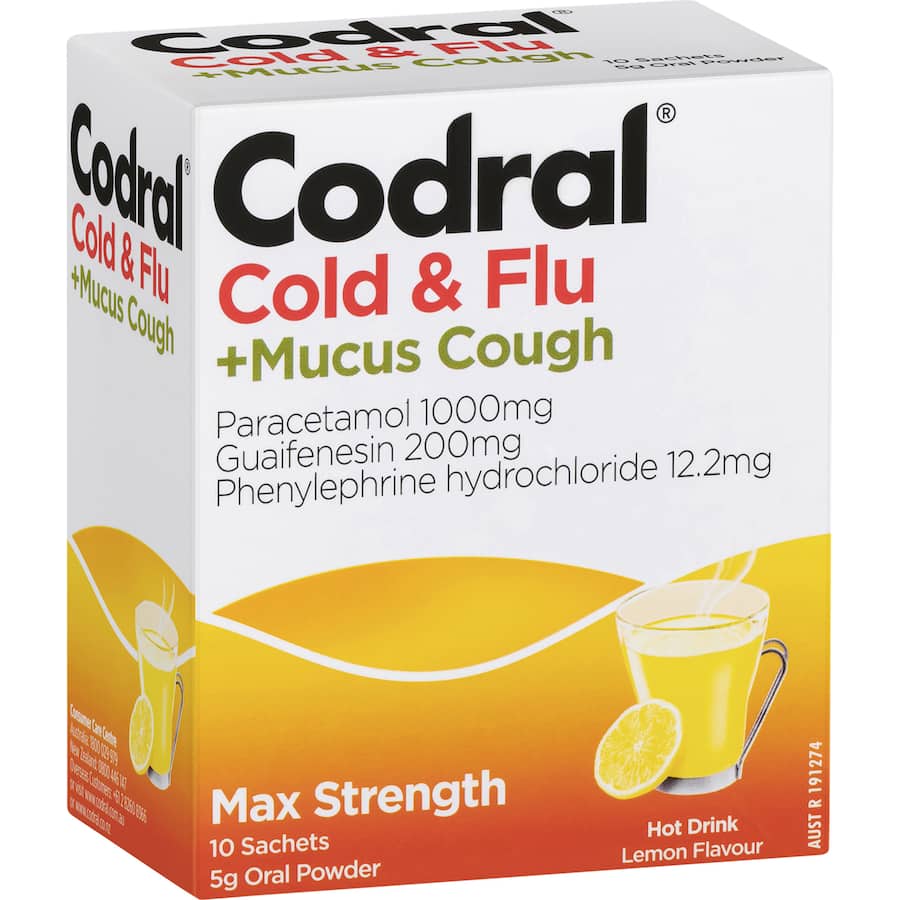 Codral Relief Cold Remedy 6 Signs Hot Drink 10pack