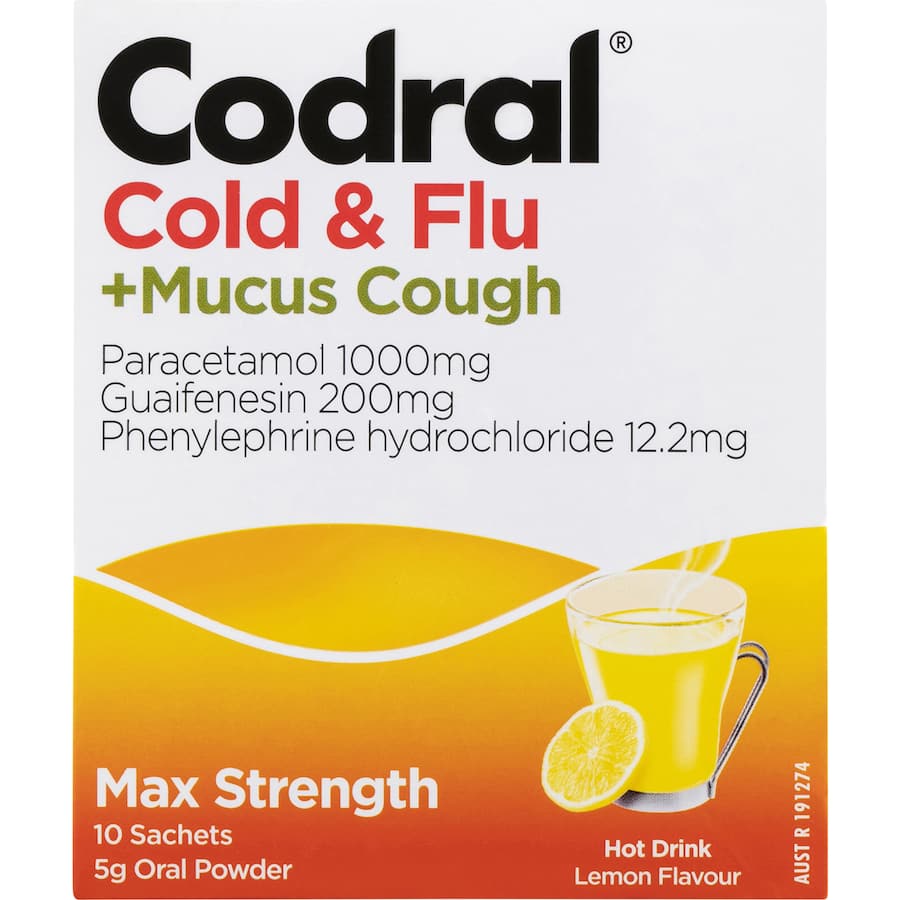 Codral Relief Cold Remedy 6 Signs Hot Drink 10pack