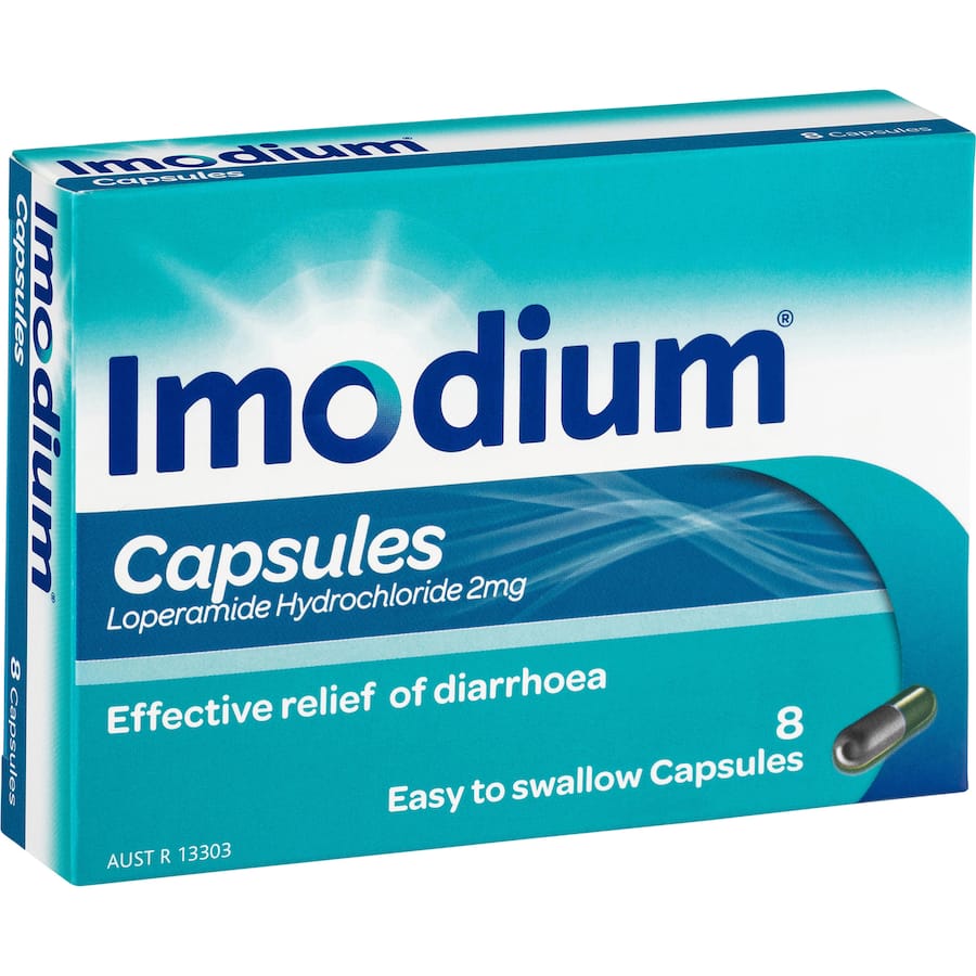 Imodium Diarrhoea Relief 2mg Capsules 8pack