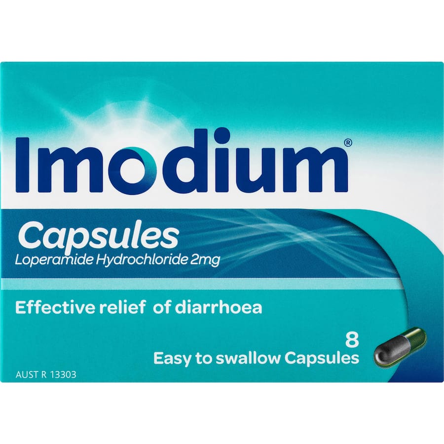 Imodium Diarrhoea Relief 2mg Capsules 8pack