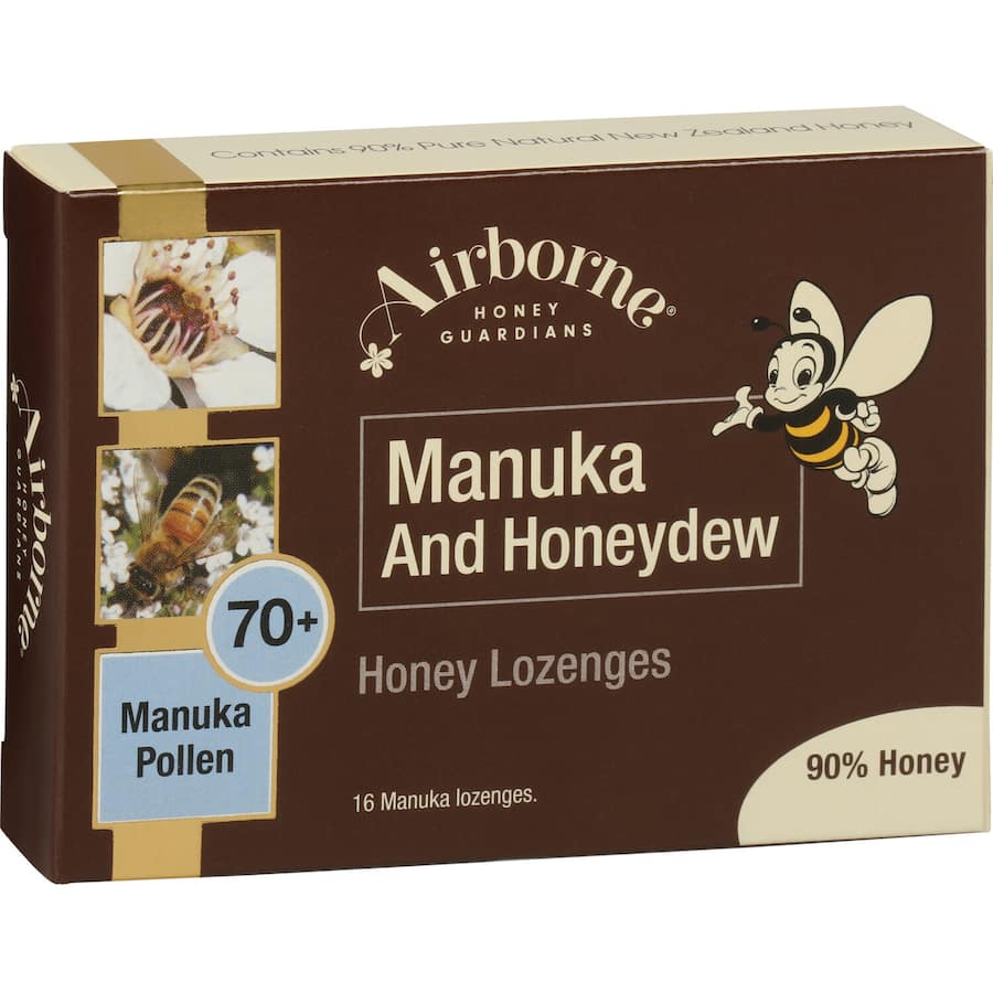 Airborne Lozenges Manuka & Honeydew 16pack