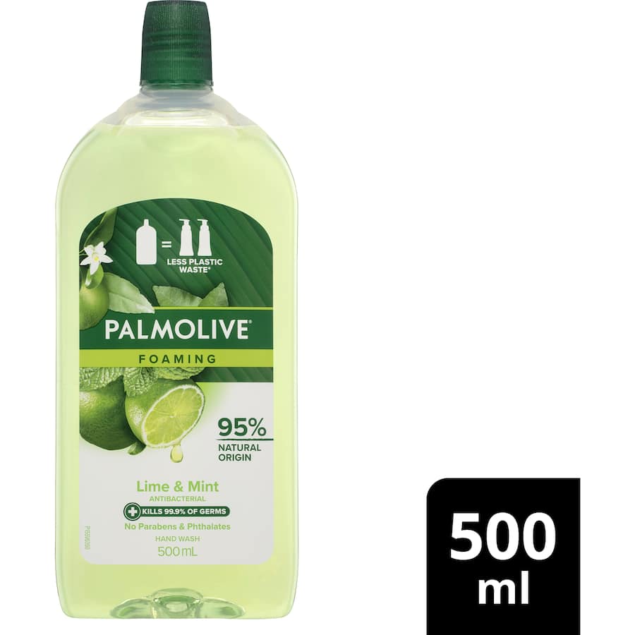 Palmolive Foaming Hand Wash Refill Antibacterial Lime Mint Refill 500mL
