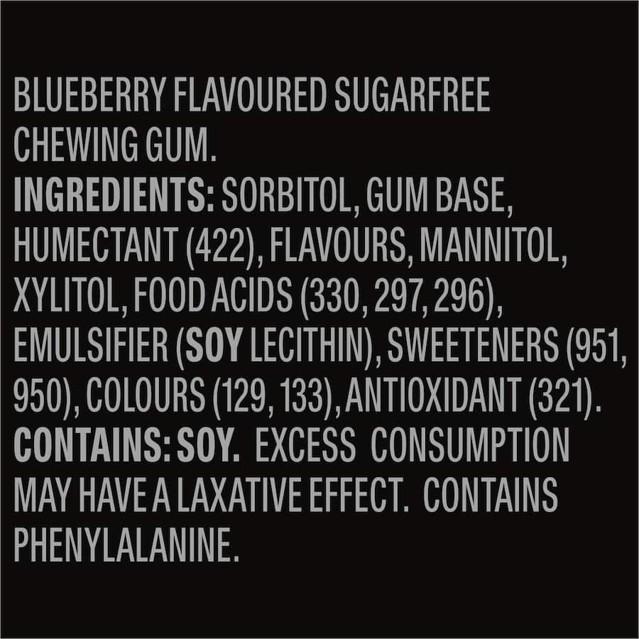 5 Gum Sugar Free Chewing Gum Blueberry 12pk 12pack