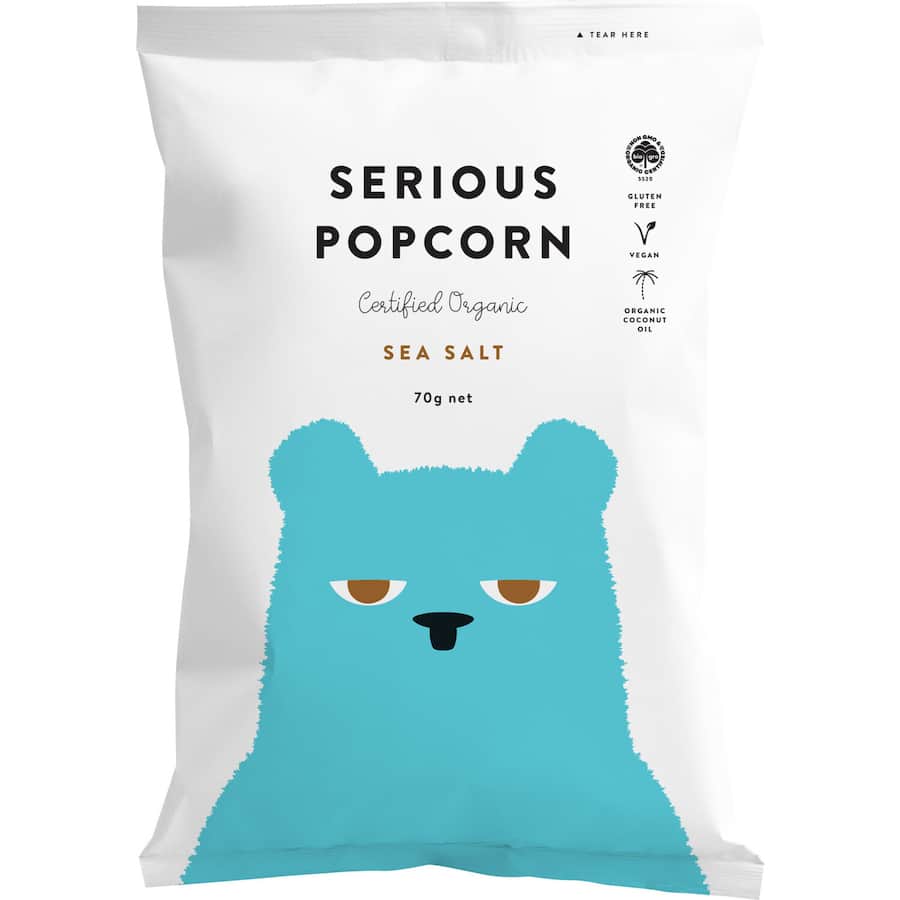 Serious Organic Popcorn Sea Salt 70g