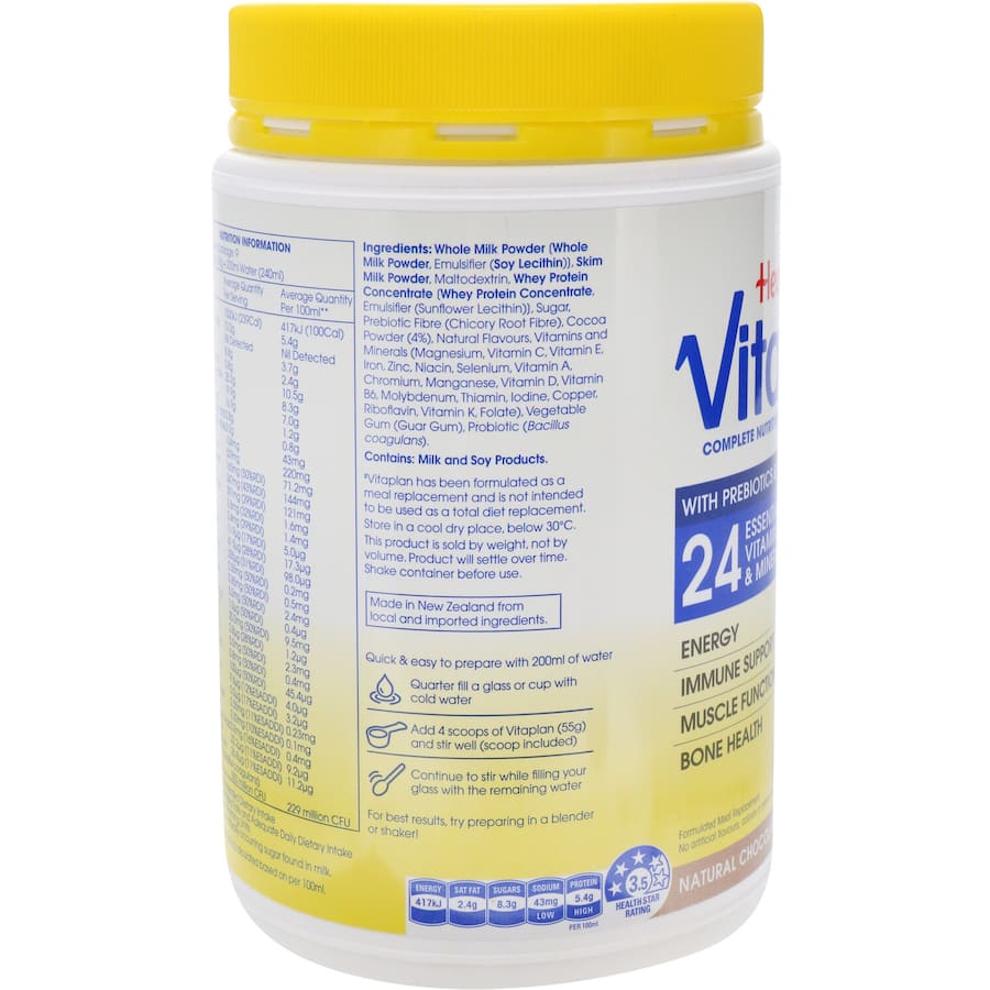 Healtheries Vitaplan Nutrition Shake Chocolate Flavoured 500g