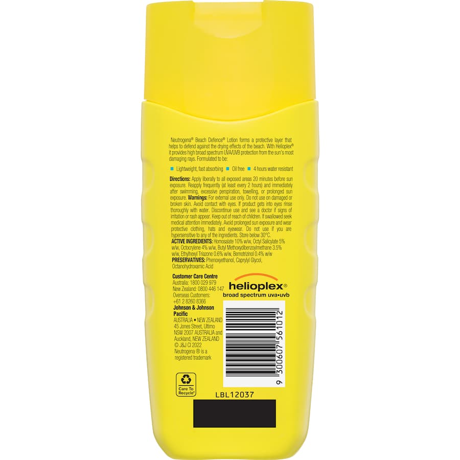 Neutrogena Beach Defense Sunscreen Spf 50+ 198mL