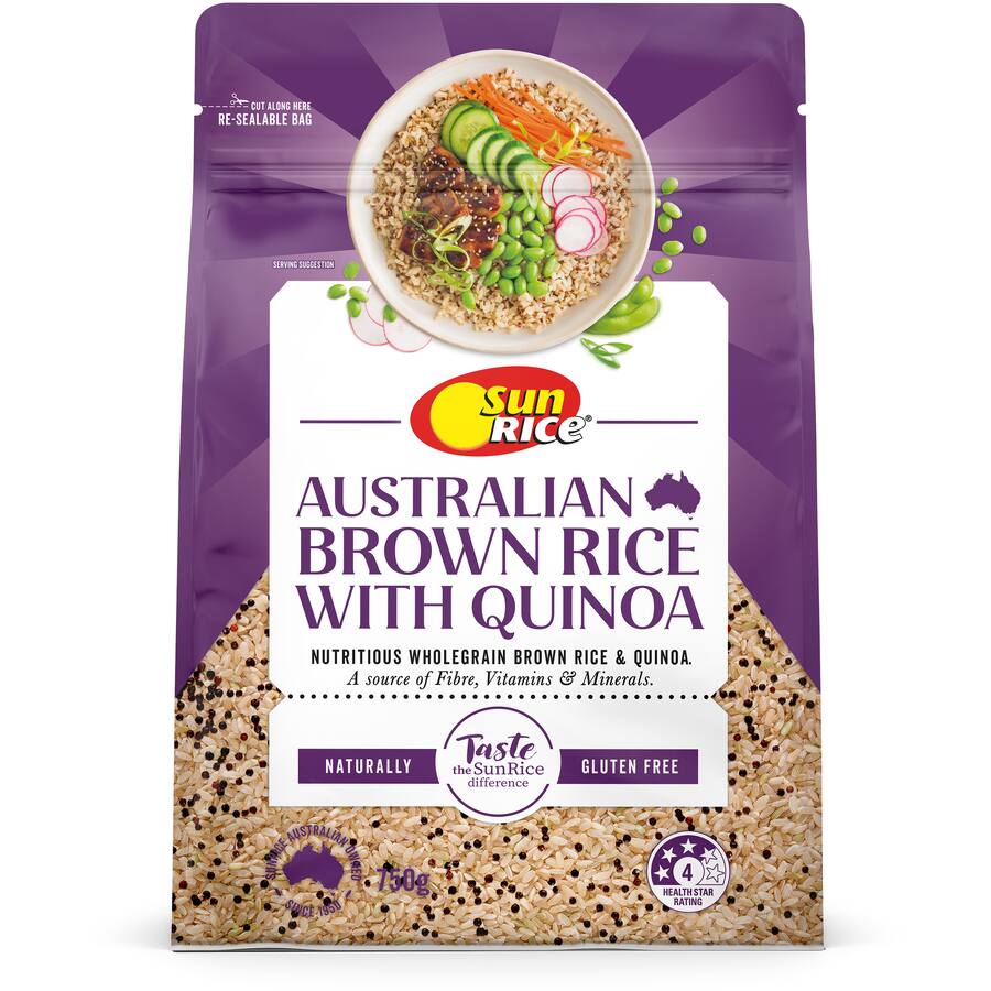 Sunrice Brown Rice & Quinoa 750g