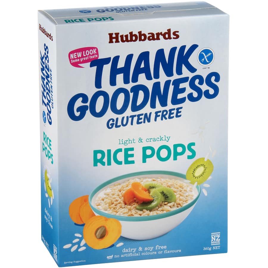Hubbards Thank Goodness Rice Bubbles Gluten Free 360g