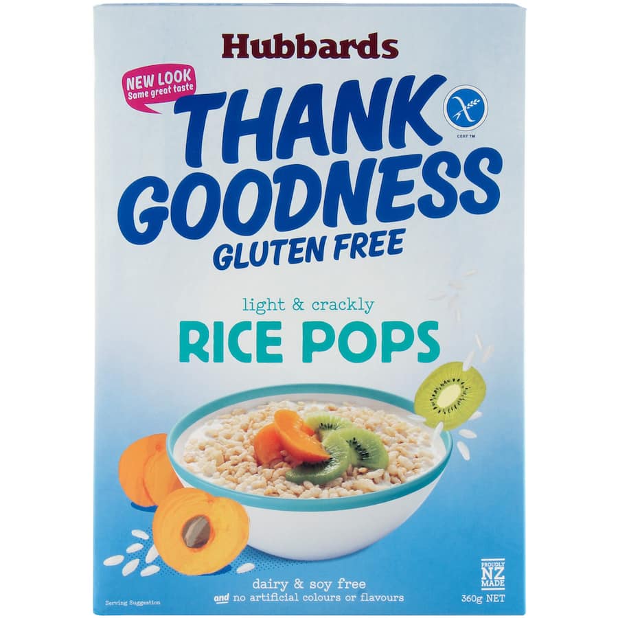 Hubbards Thank Goodness Rice Bubbles Gluten Free 360g