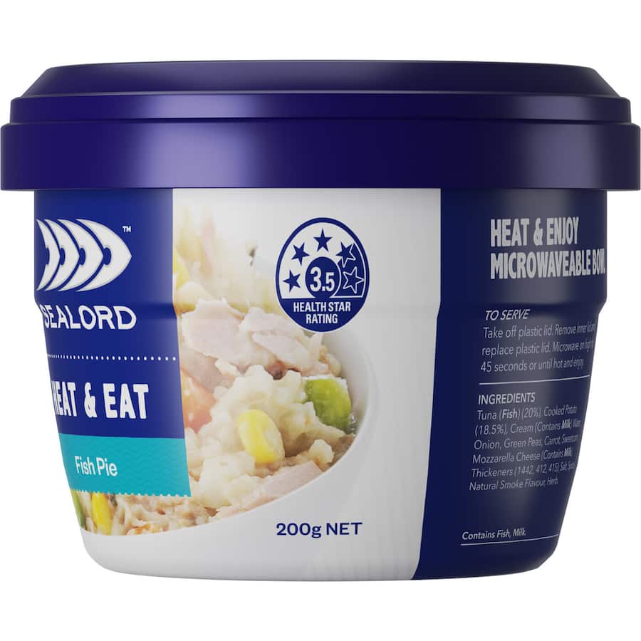 Sealord Heat & Eat Tuna Fish Pie Pottle 200g