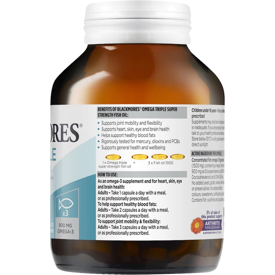 Blackmores Omega Triple Super Strength Fish Oil 75pack