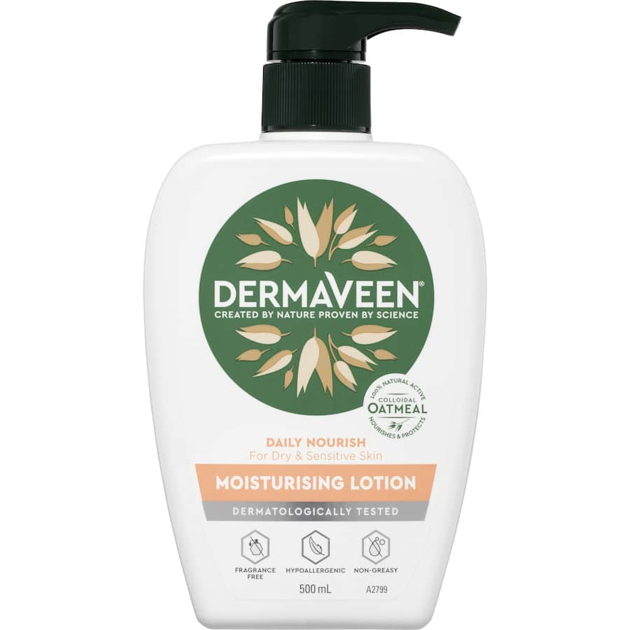 Dermaveen Moisturising Lotion For Dry & Sensitive Skiin Pump 500mL
