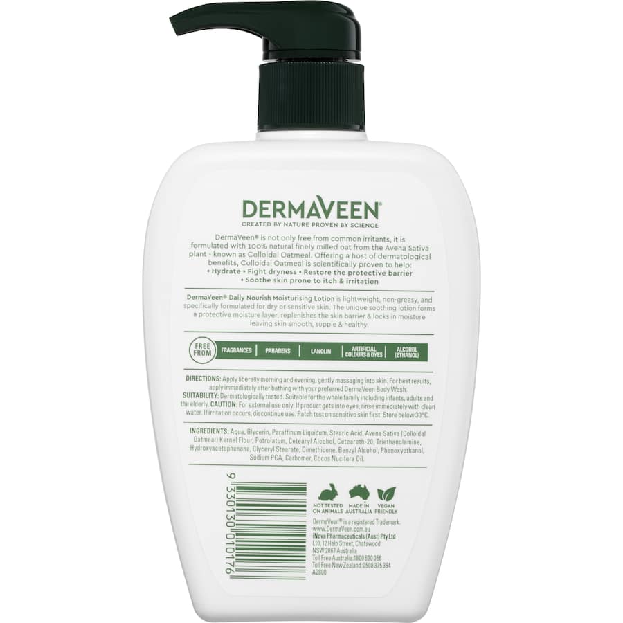 Dermaveen Moisturising Lotion For Dry & Sensitive Skiin Pump 500mL