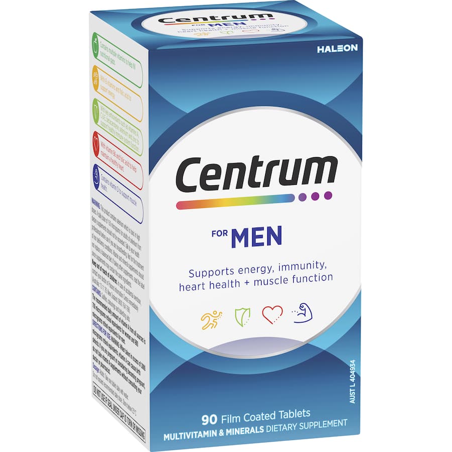 Centrum Men Daily Multivitamin Supplement Tablets 90pack