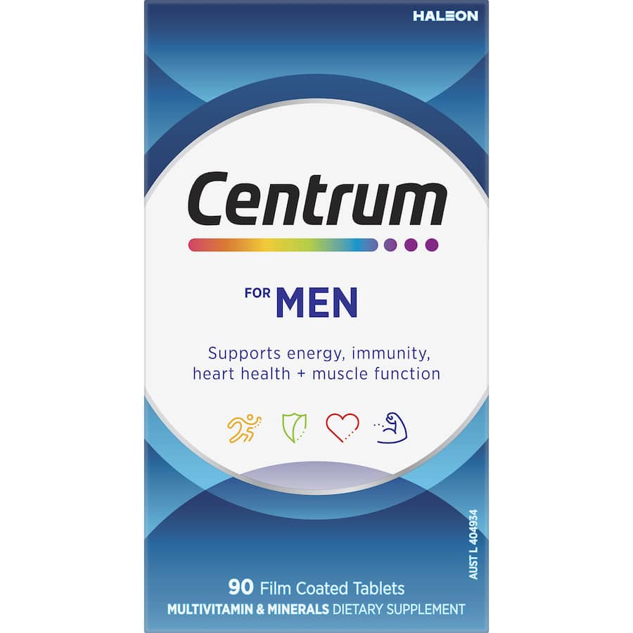 Centrum Men Daily Multivitamin Supplement Tablets 90pack