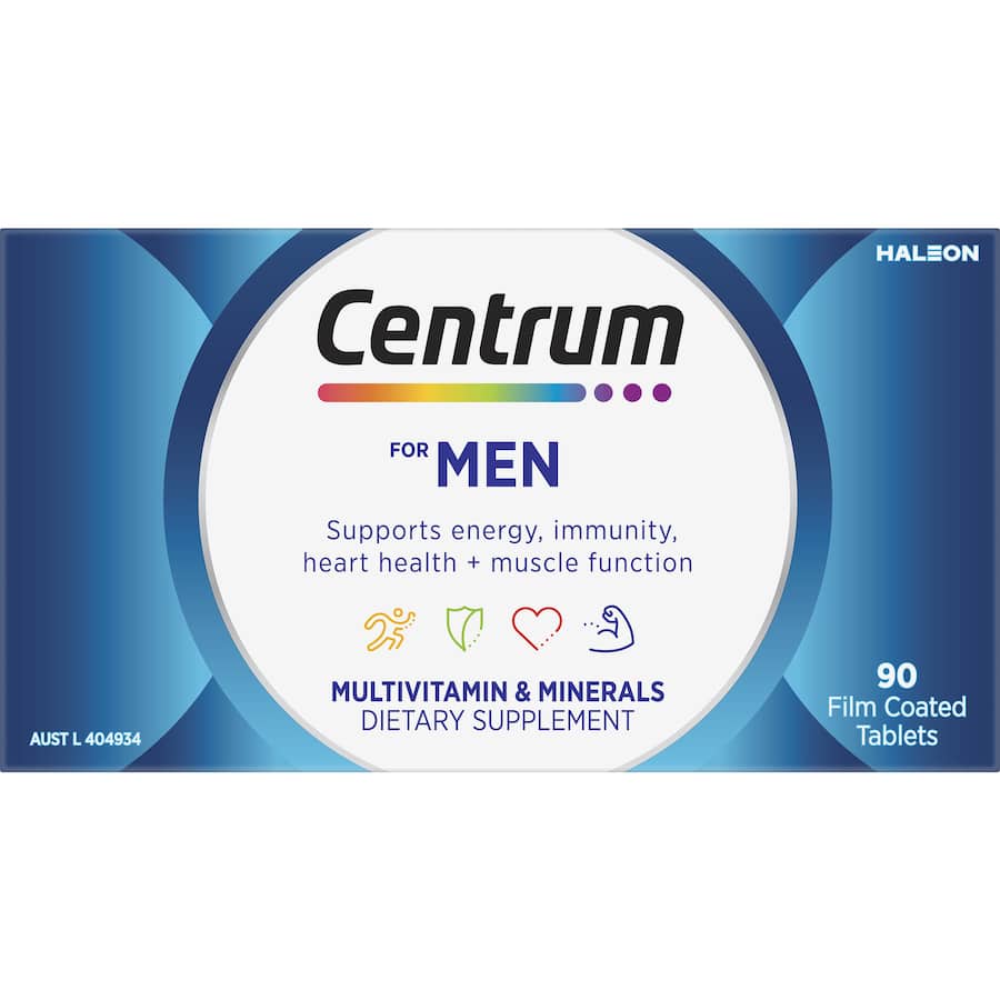 Centrum Men Daily Multivitamin Supplement Tablets 90pack