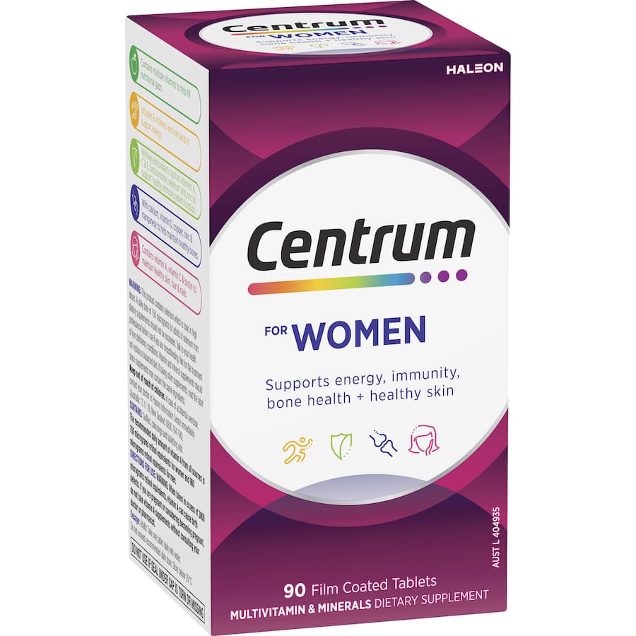 Centrum Women Daily Multivitamin Supplement Tablets 90pack