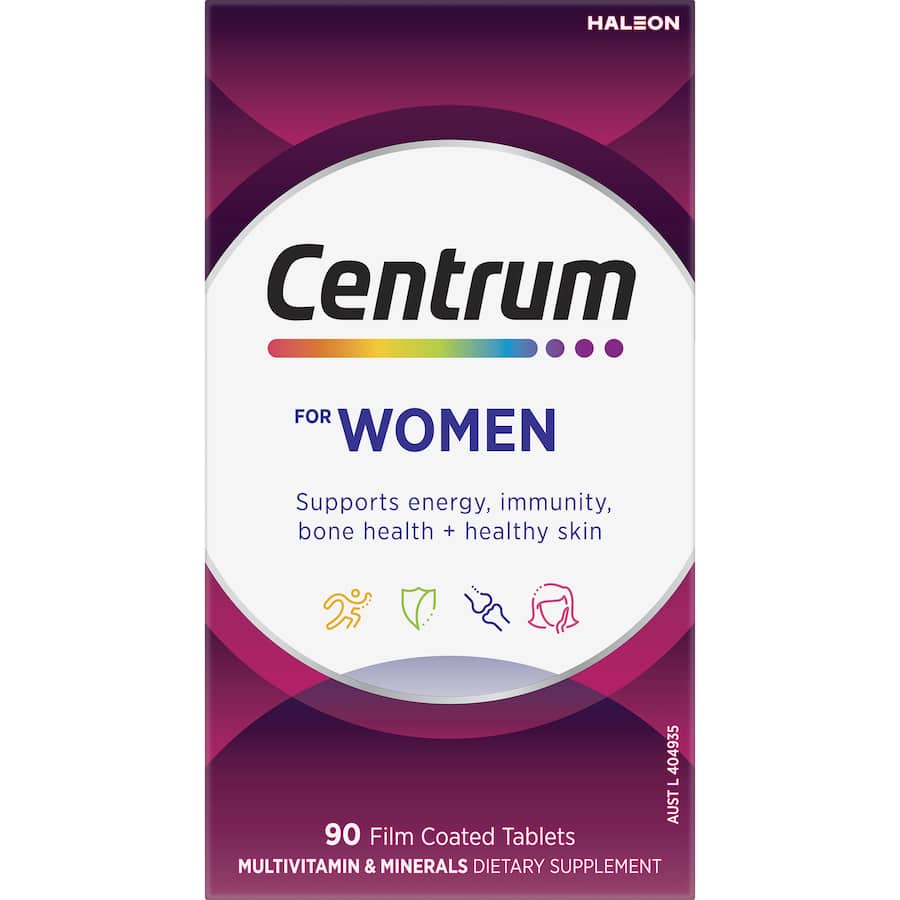 Centrum Women Daily Multivitamin Supplement Tablets 90pack