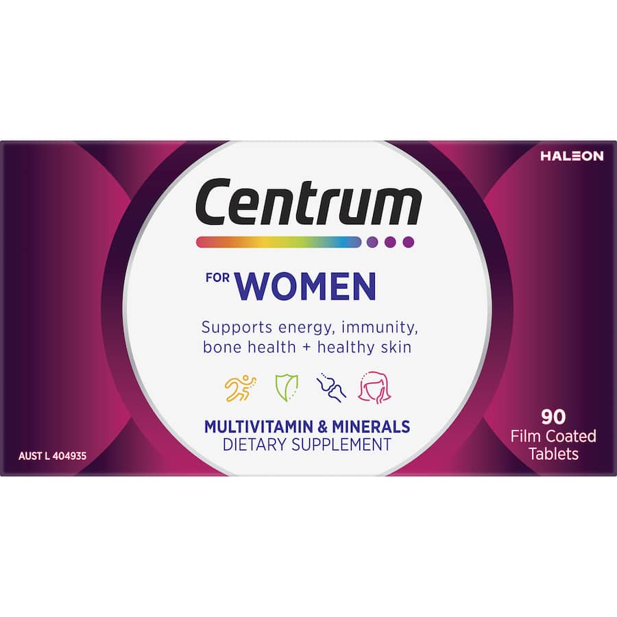 Centrum Women Daily Multivitamin Supplement Tablets 90pack