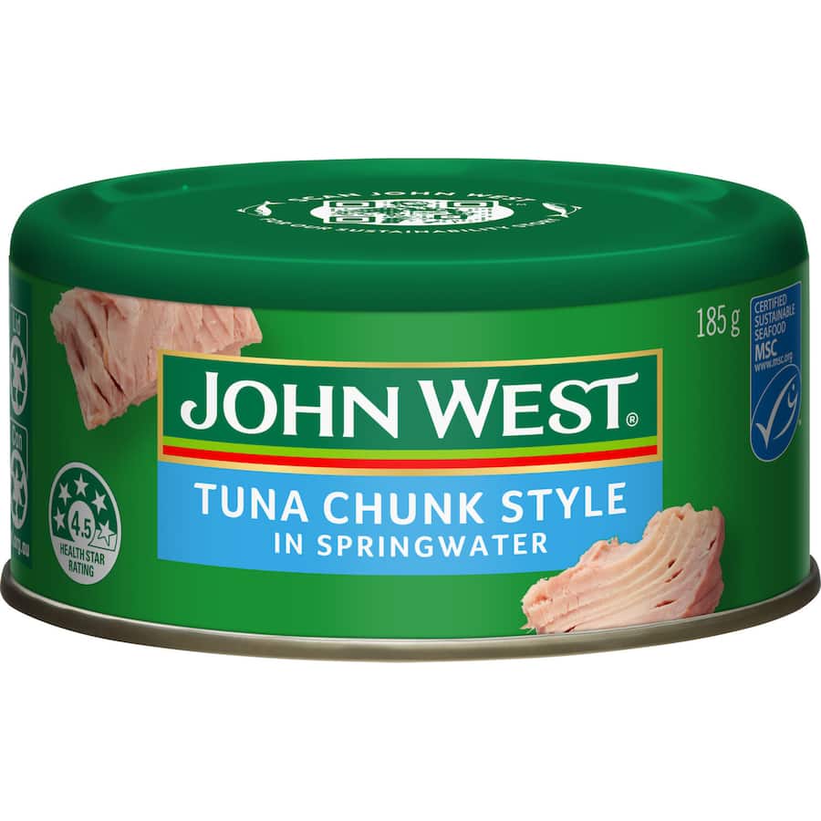John West Tuna In Spring Water Tear tab can 185g
