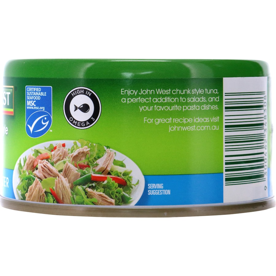 John West Tuna In Spring Water Tear tab can 185g
