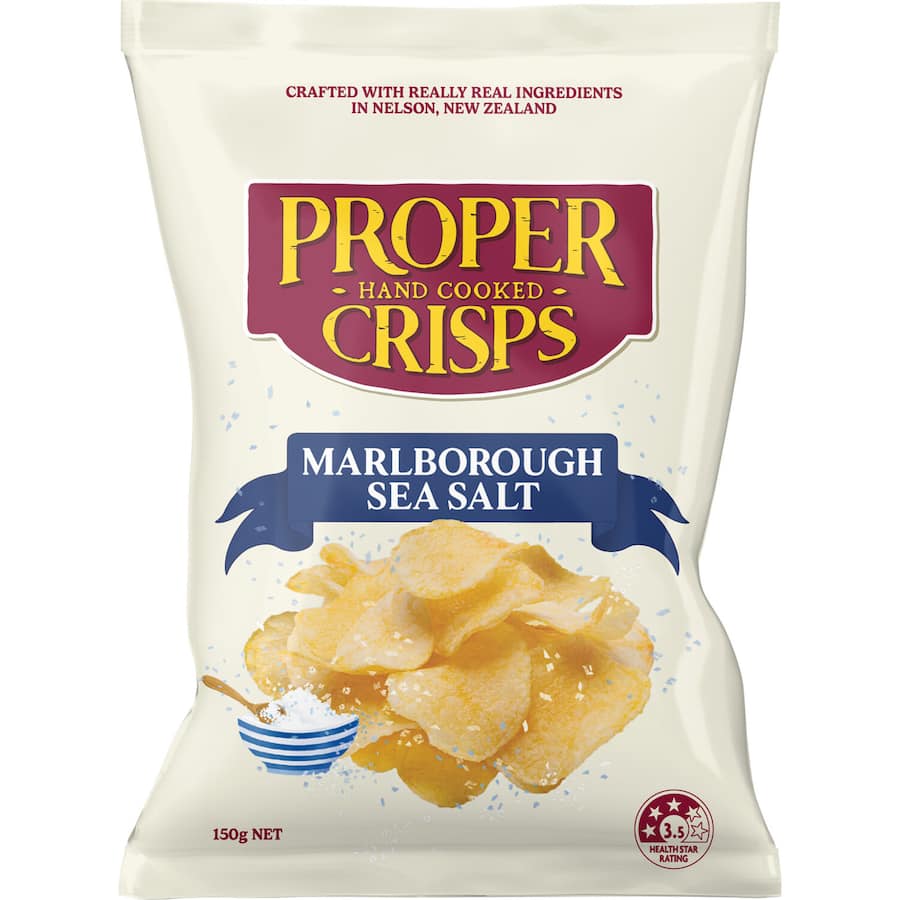 Proper Crisps Chips Marlborough Sea Salt 150g