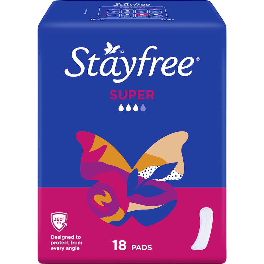 Stayfree Pads Super No Wings 18pack
