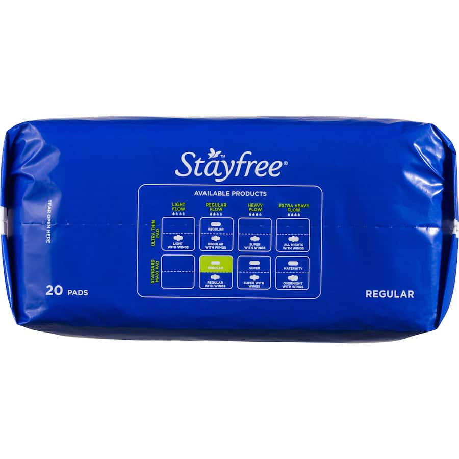 Stayfree Pads Regular No Wings 20pack