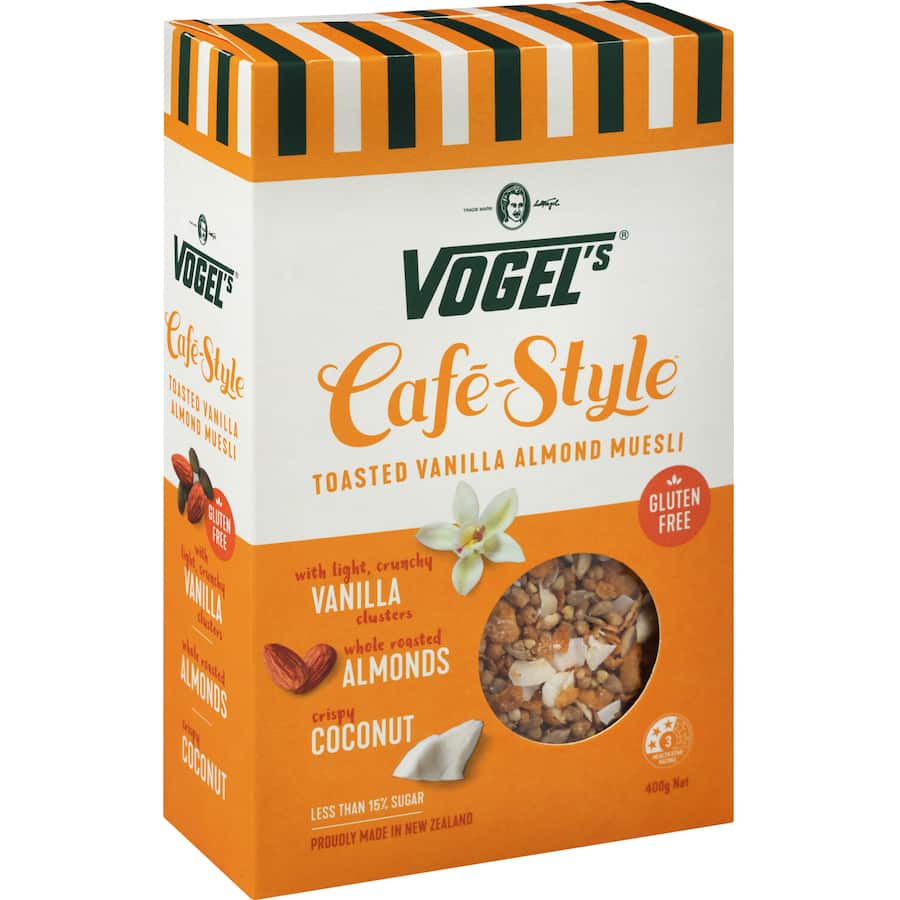 Vogels Cafe Style Muesli Vanilla & Almond 400g