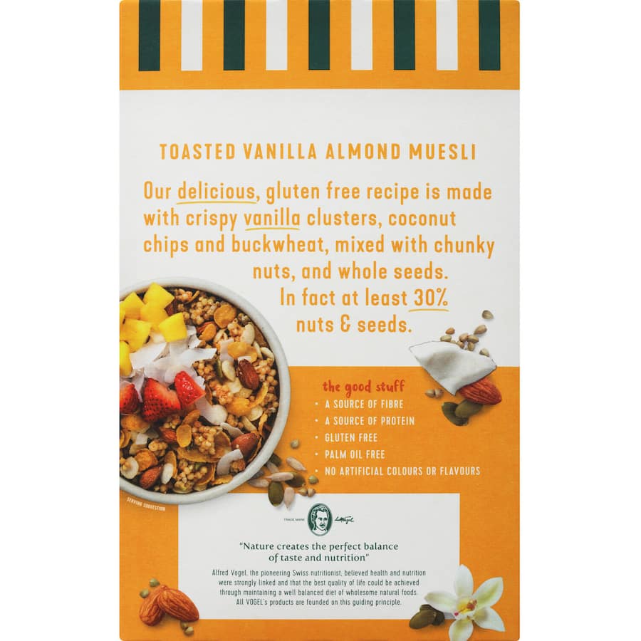 Vogels Cafe Style Muesli Vanilla & Almond 400g