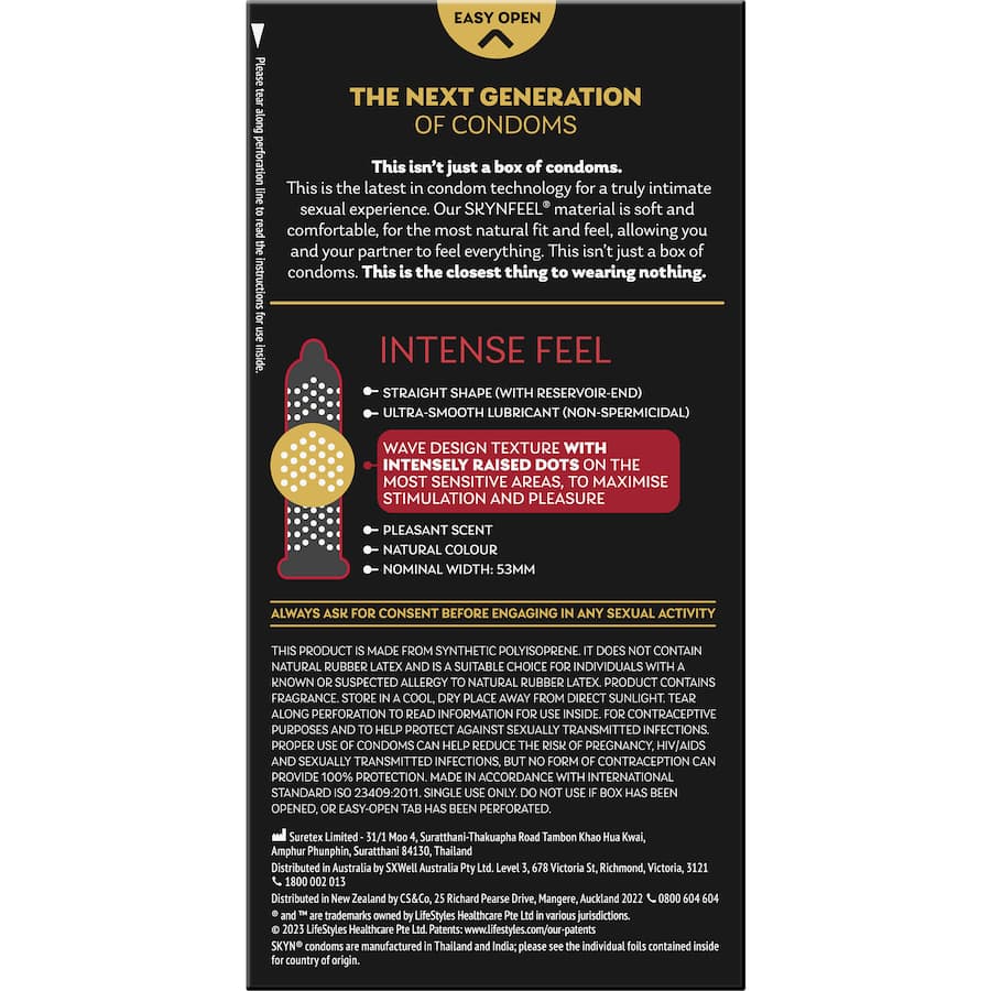 Skyn Condoms Intense Feel 10pack
