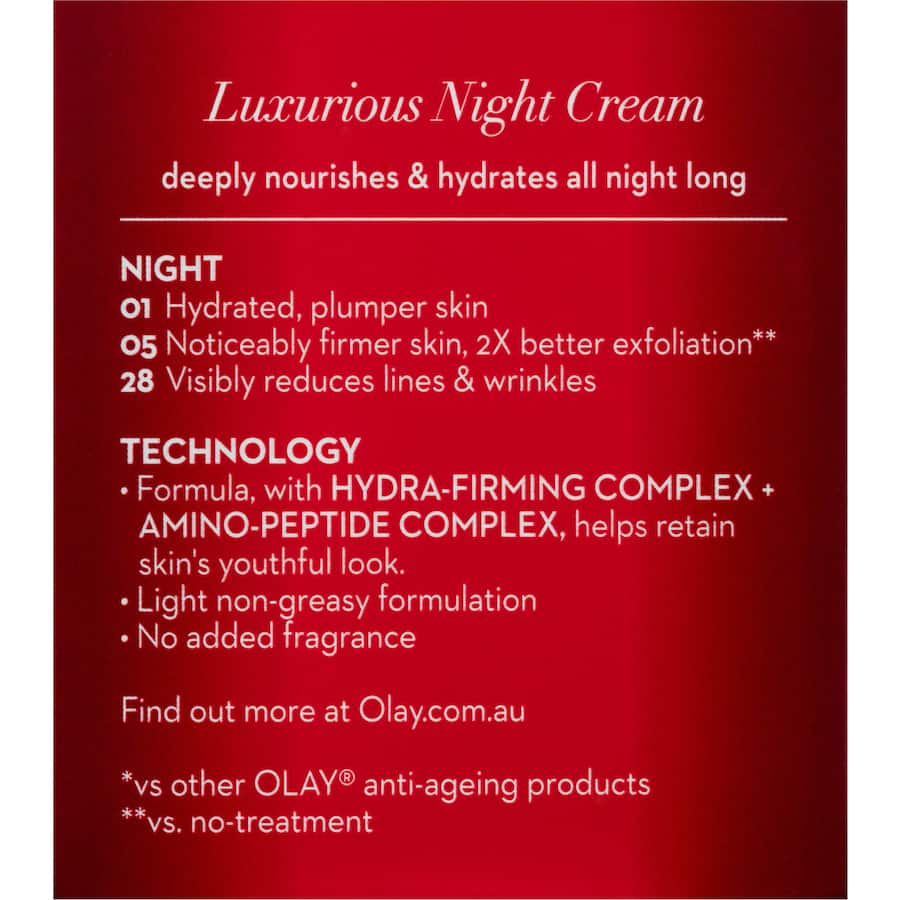 Olay Regenerist Microsculpting Night Face Cream Moisturiser  50g
