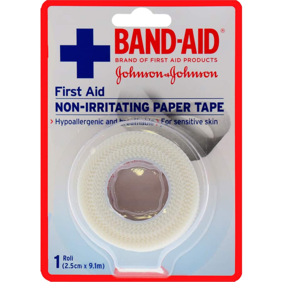 Band Aid Dressing Tape Paper 2.5cm Wide 9.1m