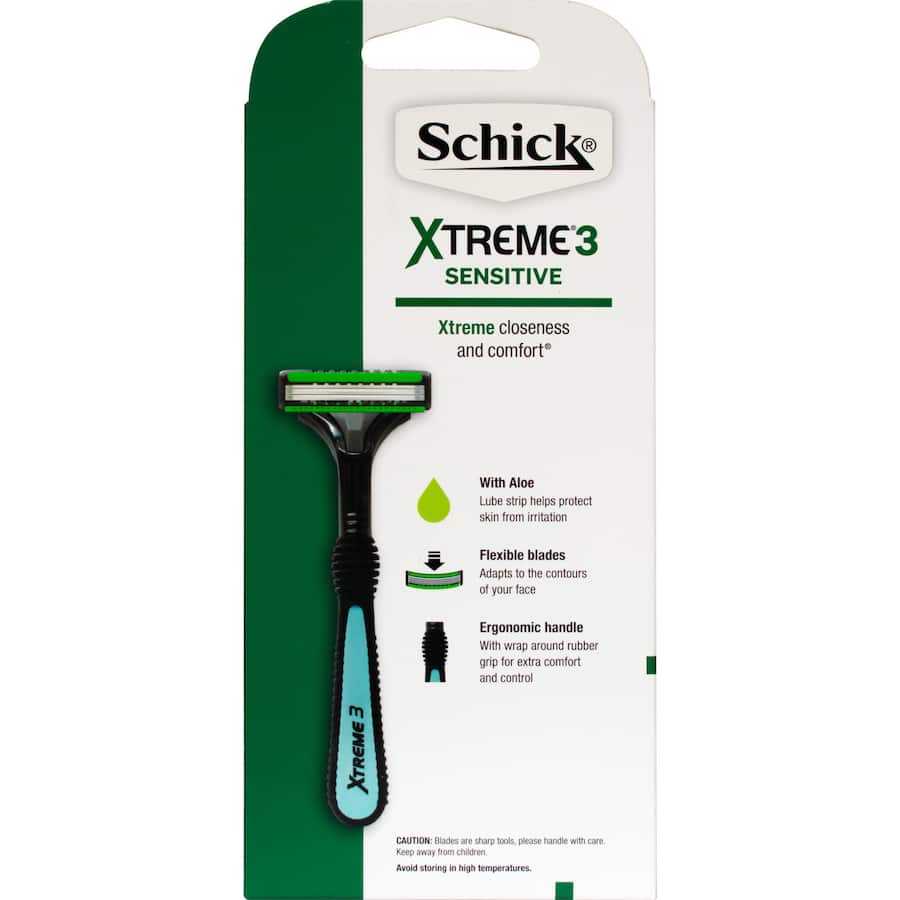 Schick Xtreme3 Razor + 6 Disposable Cartridges 1pack