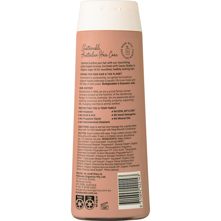 Organic Care Shampoo Dry Nourish 400mL