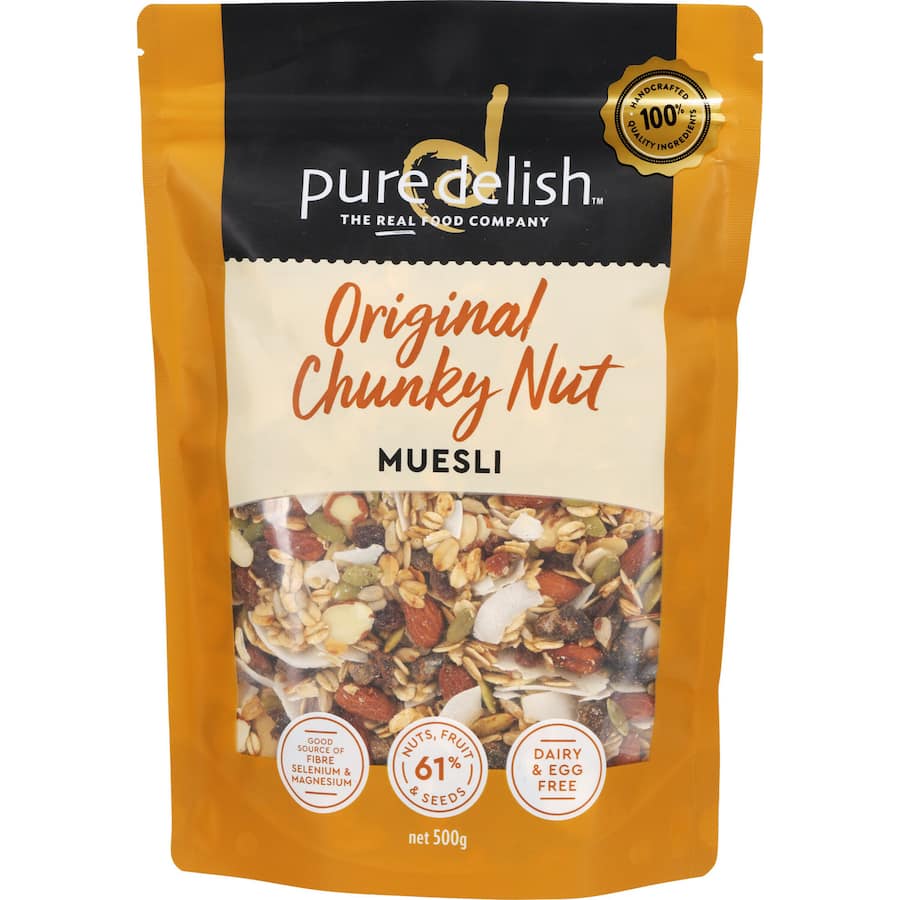 Pure Delish Muesli Original Chunky Nut 500g