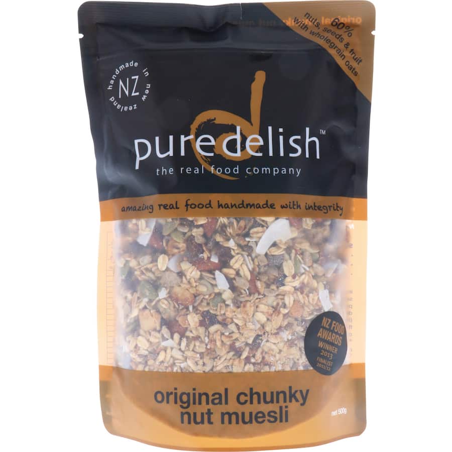 Pure Delish Muesli Original Chunky Nut 500g