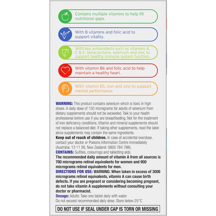 Centrum For Men 50+ Daily Multivitamin Supplements Tablets 90pack