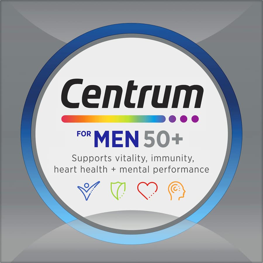 Centrum For Men 50+ Daily Multivitamin Supplements Tablets 90pack