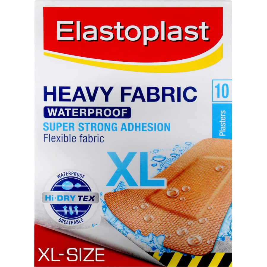 Elastoplast Plasters Heavy Fabric Strips Xl 10pack