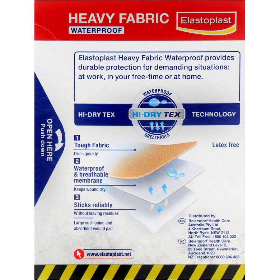 Elastoplast Plasters Heavy Fabric Strips Xl 10pack