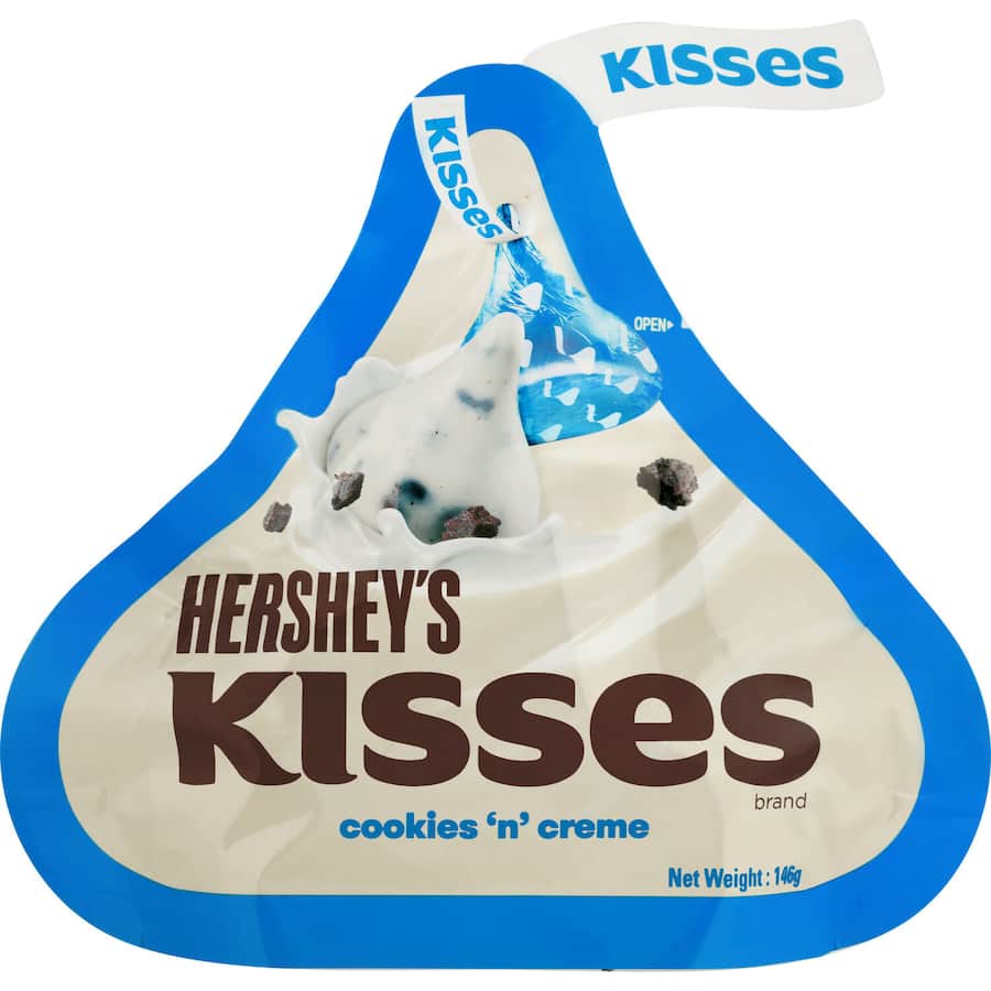 Hersheys Kisses Chocolates Cookies & Cream Pouch bag 146g
