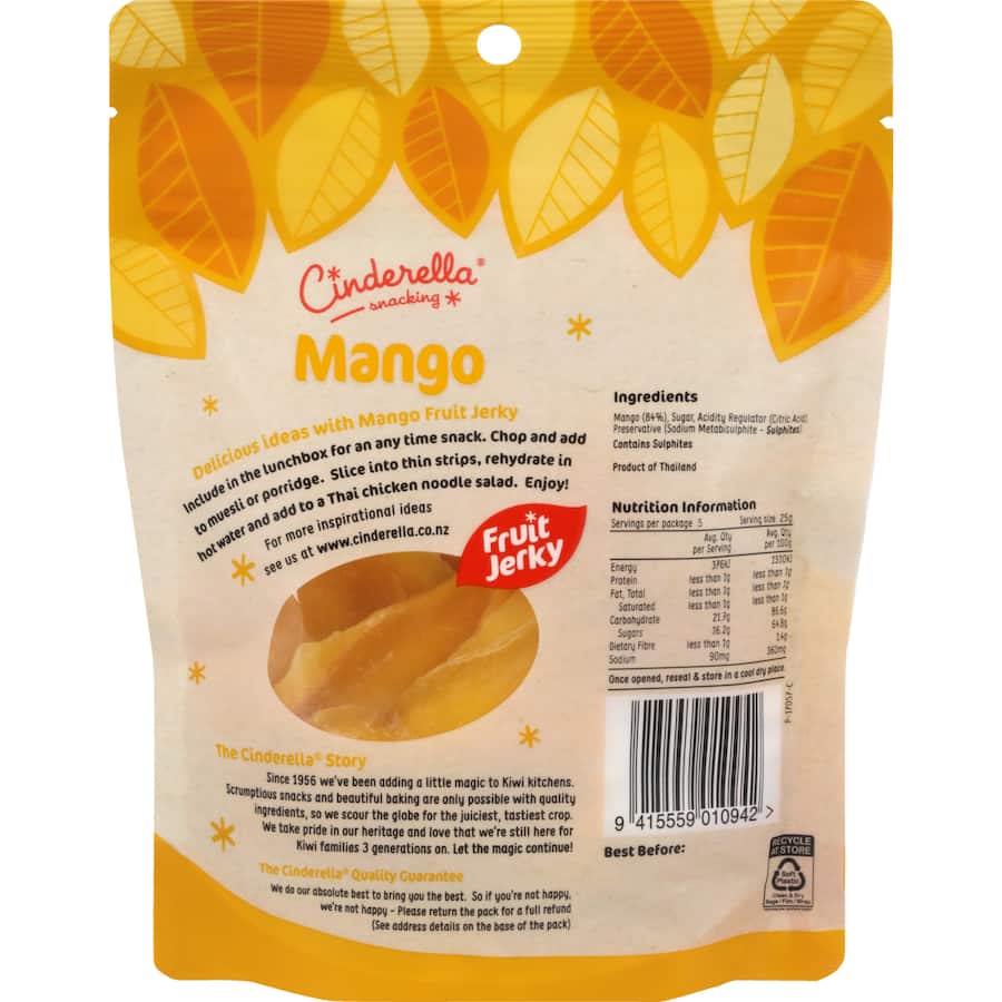 Cinderella Mango Dried 125g