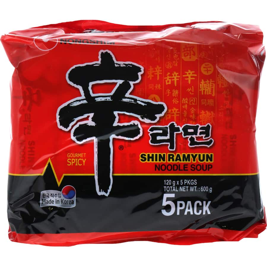 Nong Shim Instant Noodles Shinramen Multi Pack 5pk 600g