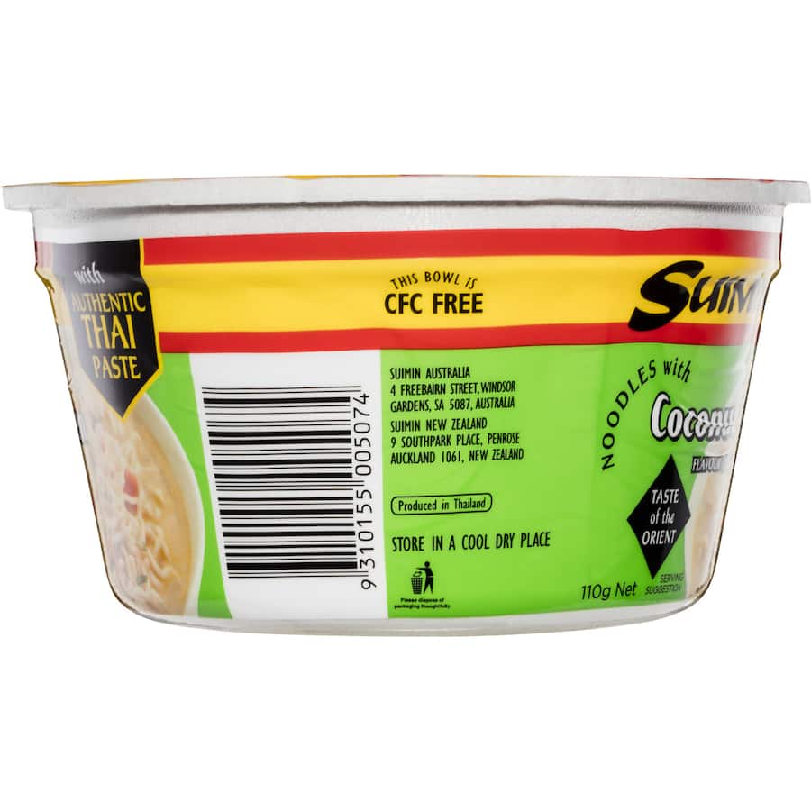 Suimin Instant Noodles Coconut Chicken Bowl 110g