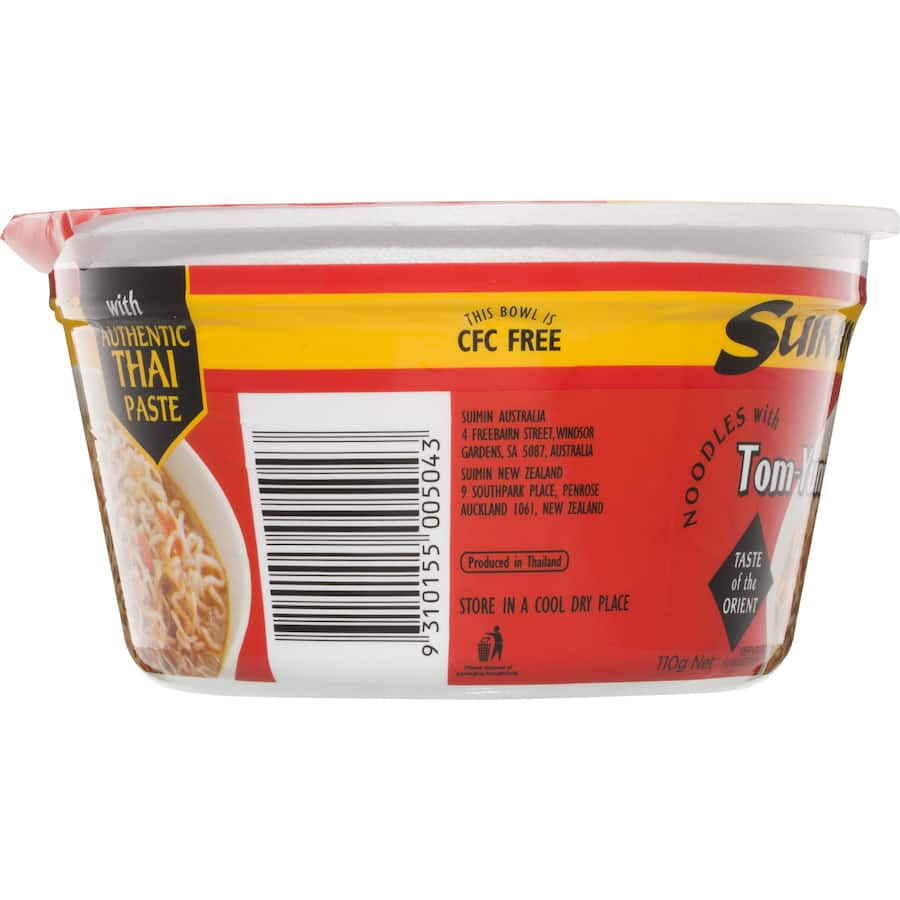 Suimin Instant Noodles Tom Yum Bowl 110g