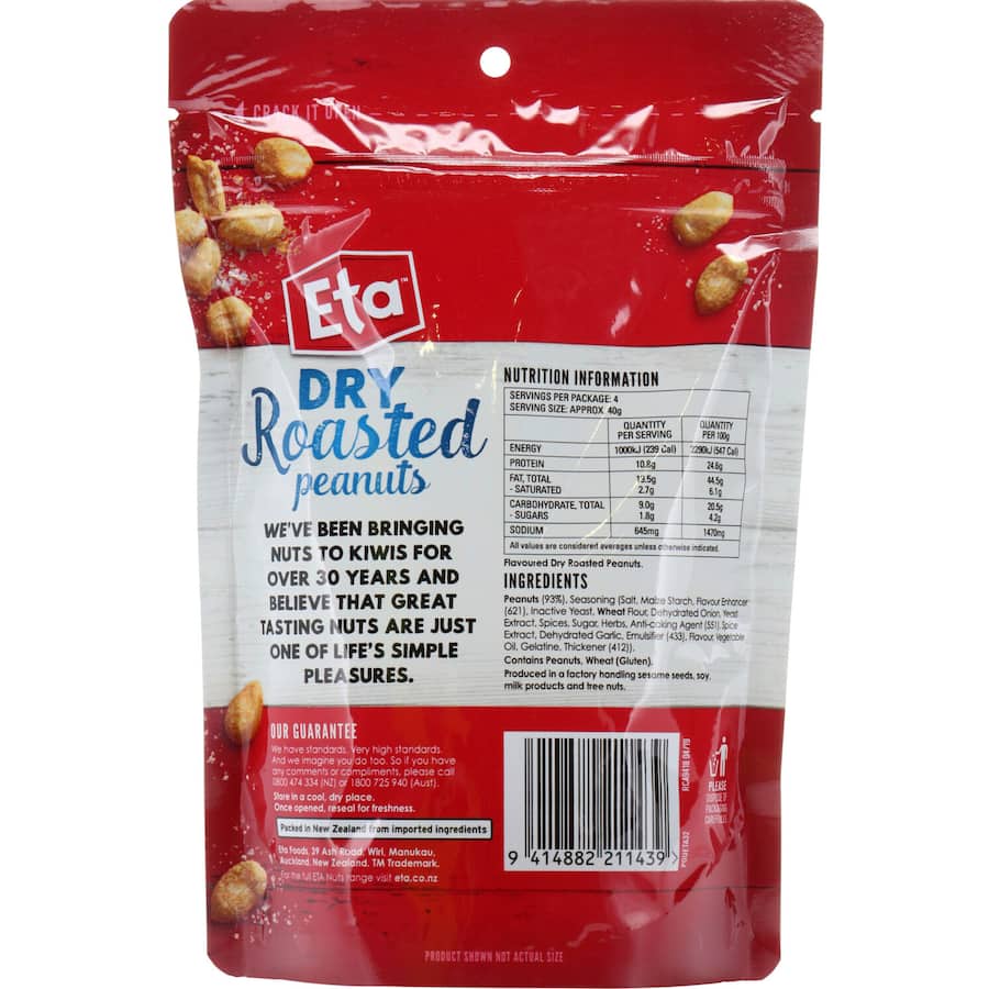 Eta Peanuts Dry Roasted 175g