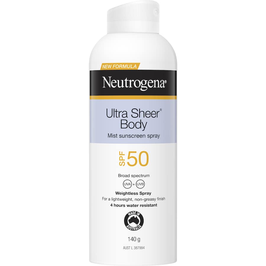 Neutrogena Ultra Sheer Sunscreen Mist Spf 50+ 140g