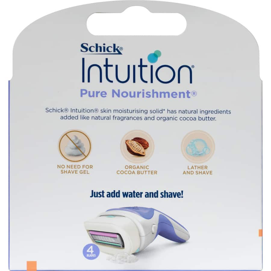 Schick Intuition Razor Blades Pure Nourishment 3pack